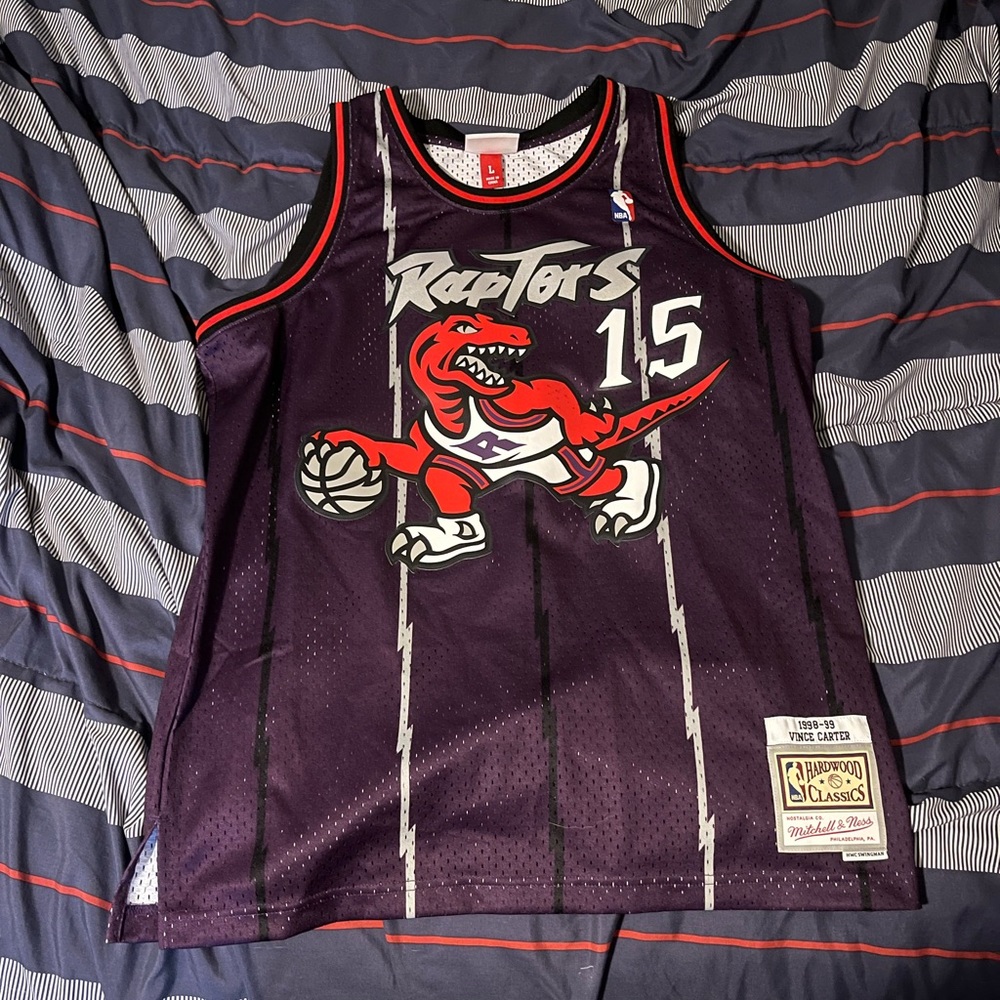Vintage Hardwood Classics Vince Carter Raptors jersey Brand New size Large